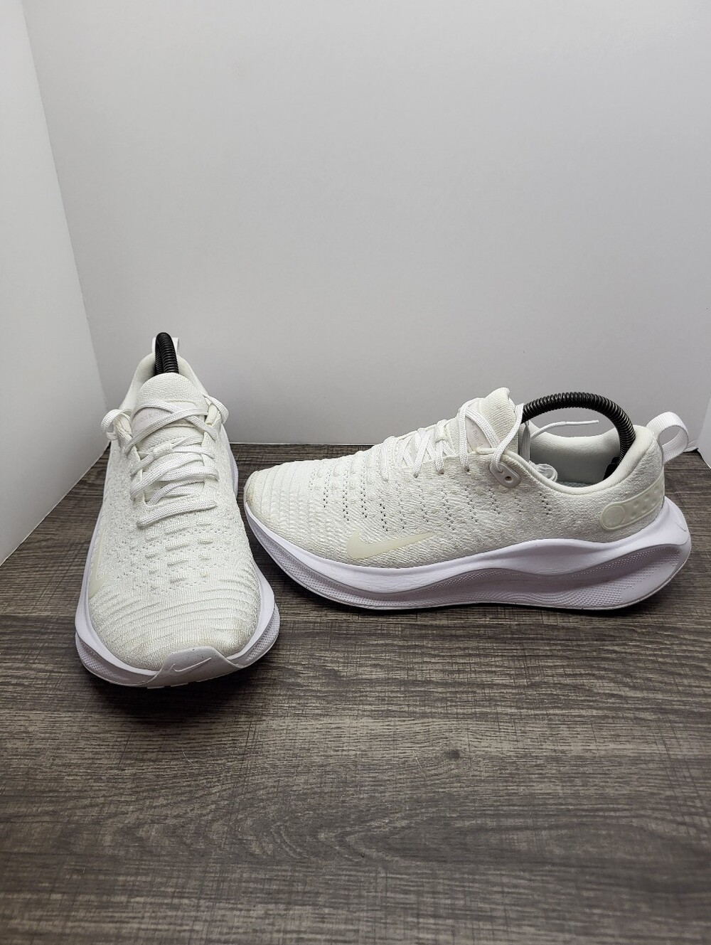 Nike ReactX Infinity Run 4 Mens Size 8.5 Running Shoes Sneakers Triple White